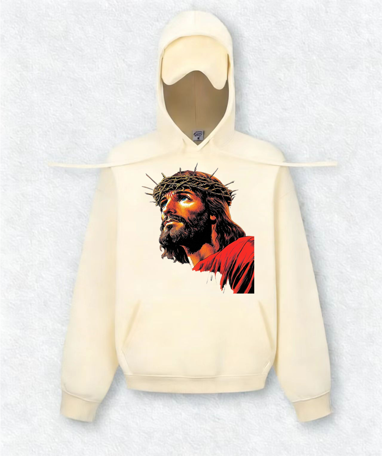 Jesus christ Travel Hoodies With Eye Mask