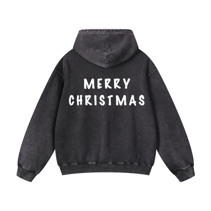 Snowflake Oversized Hoodie - Merry Christmas