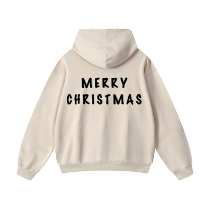 Snowflake Oversized Hoodie - Merry Christmas