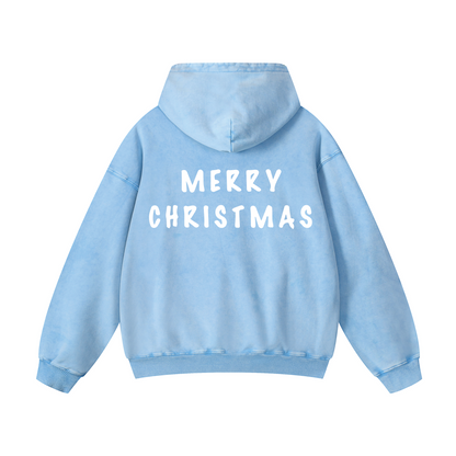 Snowflake Oversized Hoodie - Merry Christmas