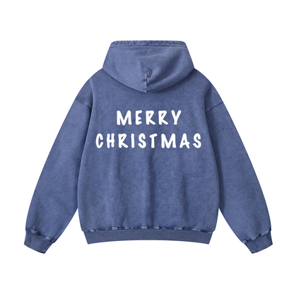 Snowflake Oversized Hoodie - Merry Christmas