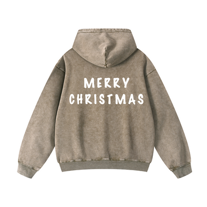 Snowflake Oversized Hoodie - Merry Christmas