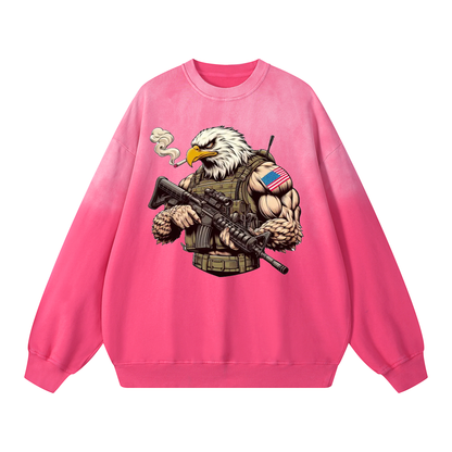 Eagle Warrior Crewneck Long-sleeve Sweatshirt WYL-04