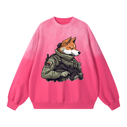 Wolf Warrior Crewneck Long-sleeve Sweatshirt WYL-04