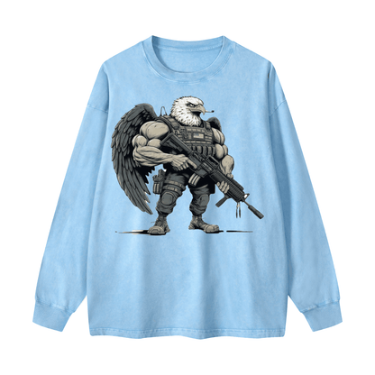 Eagle Warrior Crewneck Long-sleeve Sweatshirt WYYL-03