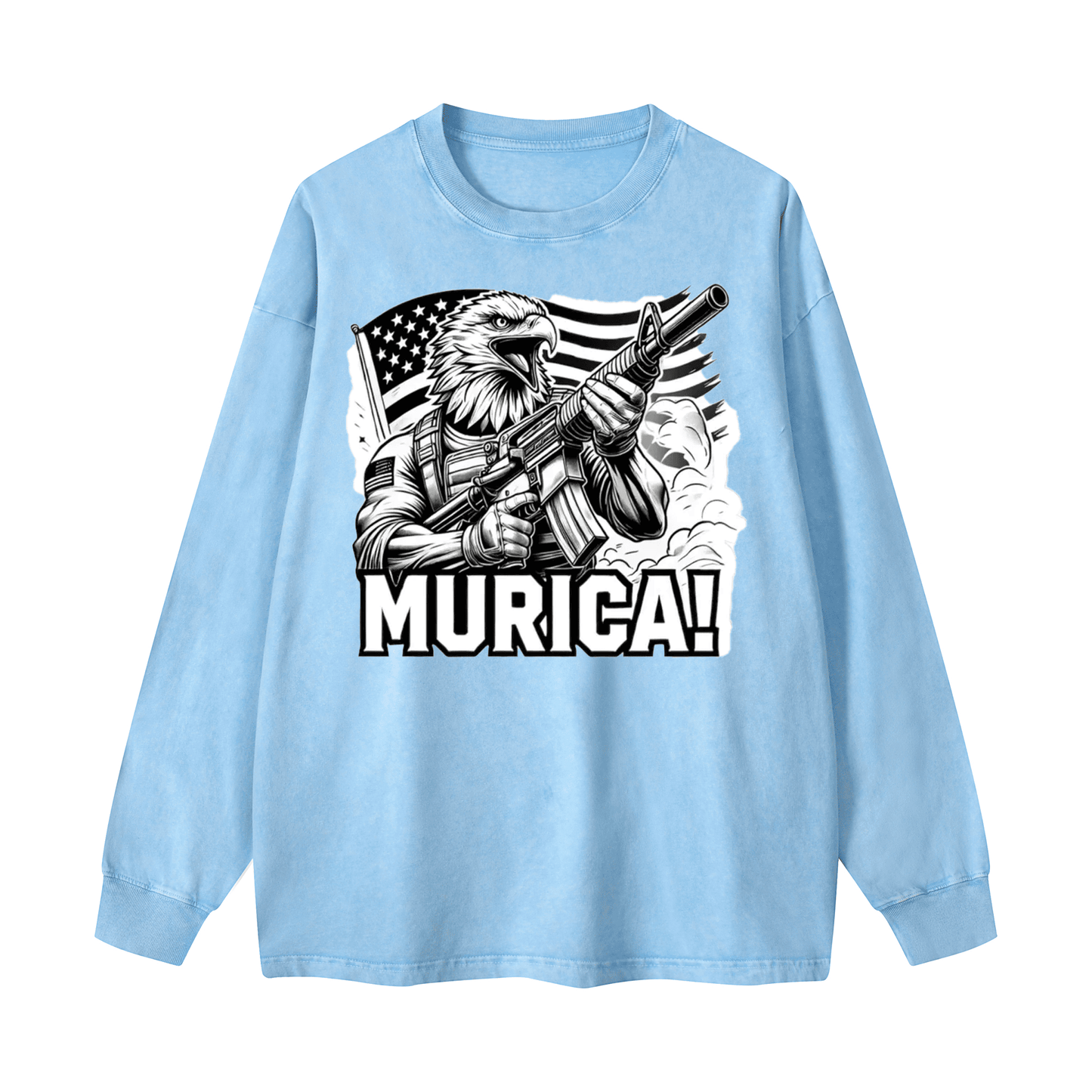 Eagle Warrior Crewneck Long-sleeve Sweatshirt WYYL-03