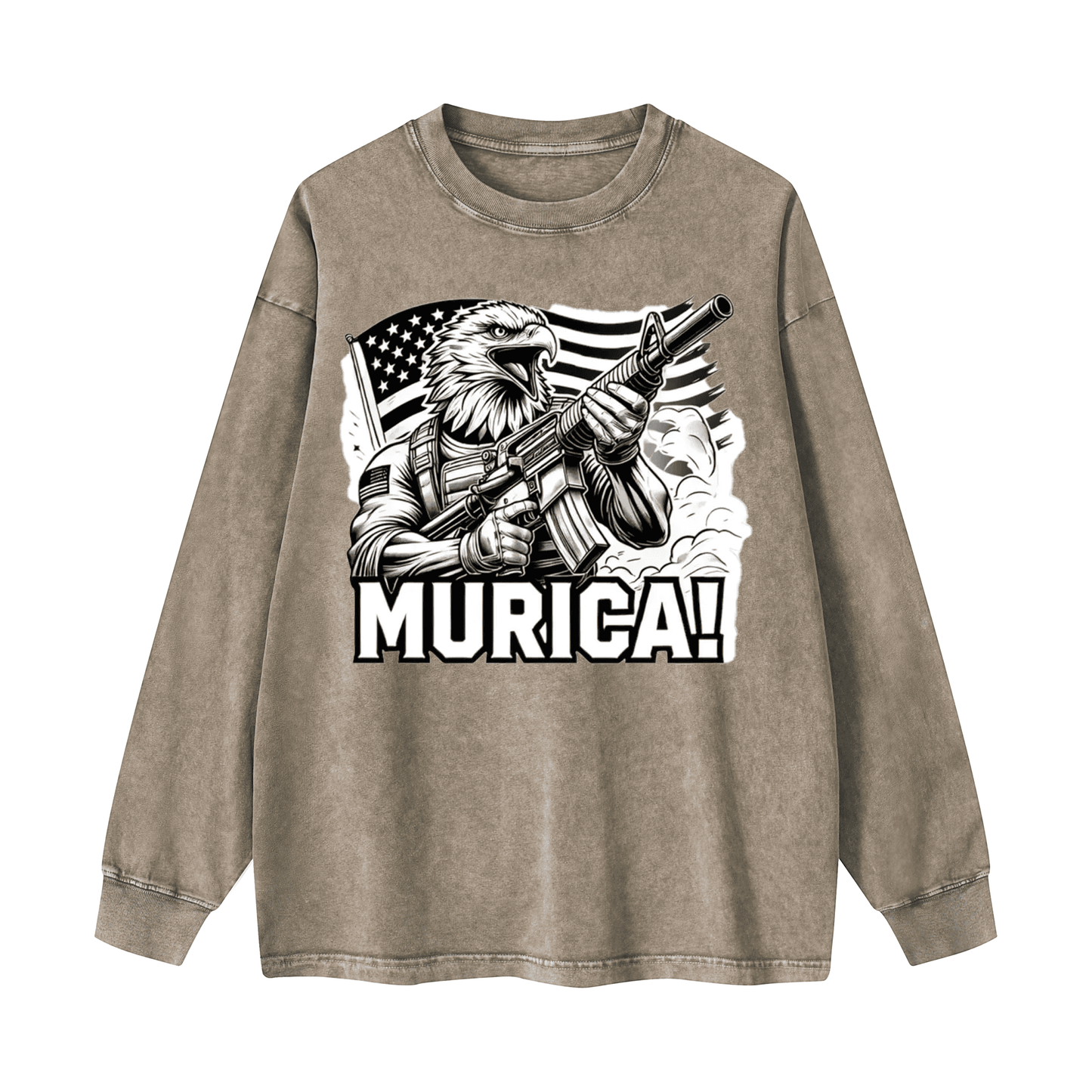 Eagle Warrior Crewneck Long-sleeve Sweatshirt WYYL-03