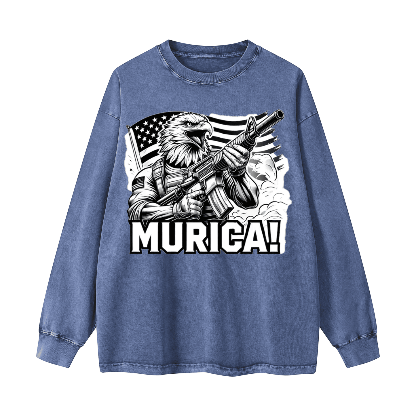 Eagle Warrior Crewneck Long-sleeve Sweatshirt WYYL-03