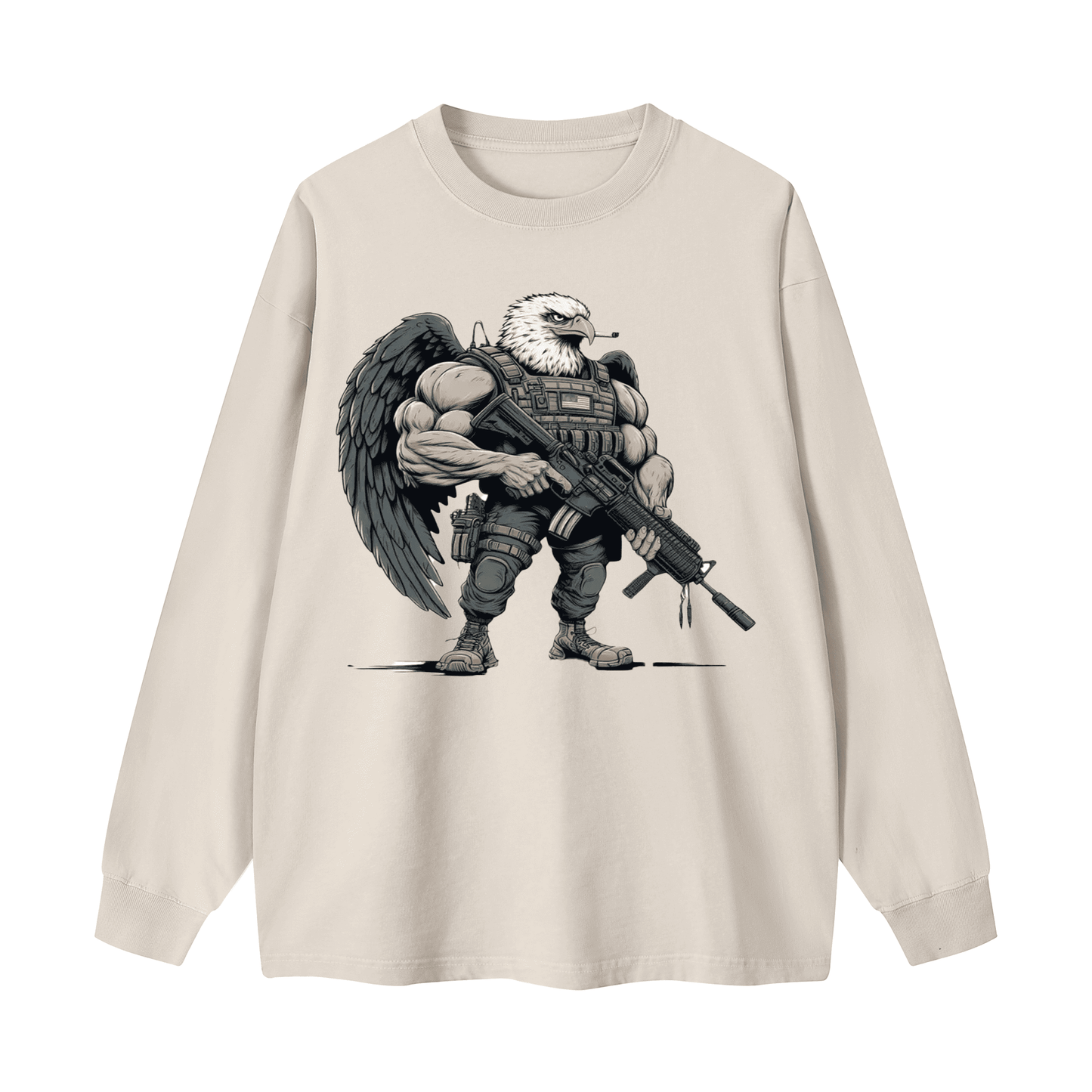 Eagle Warrior Crewneck Long-sleeve Sweatshirt WYYL-03