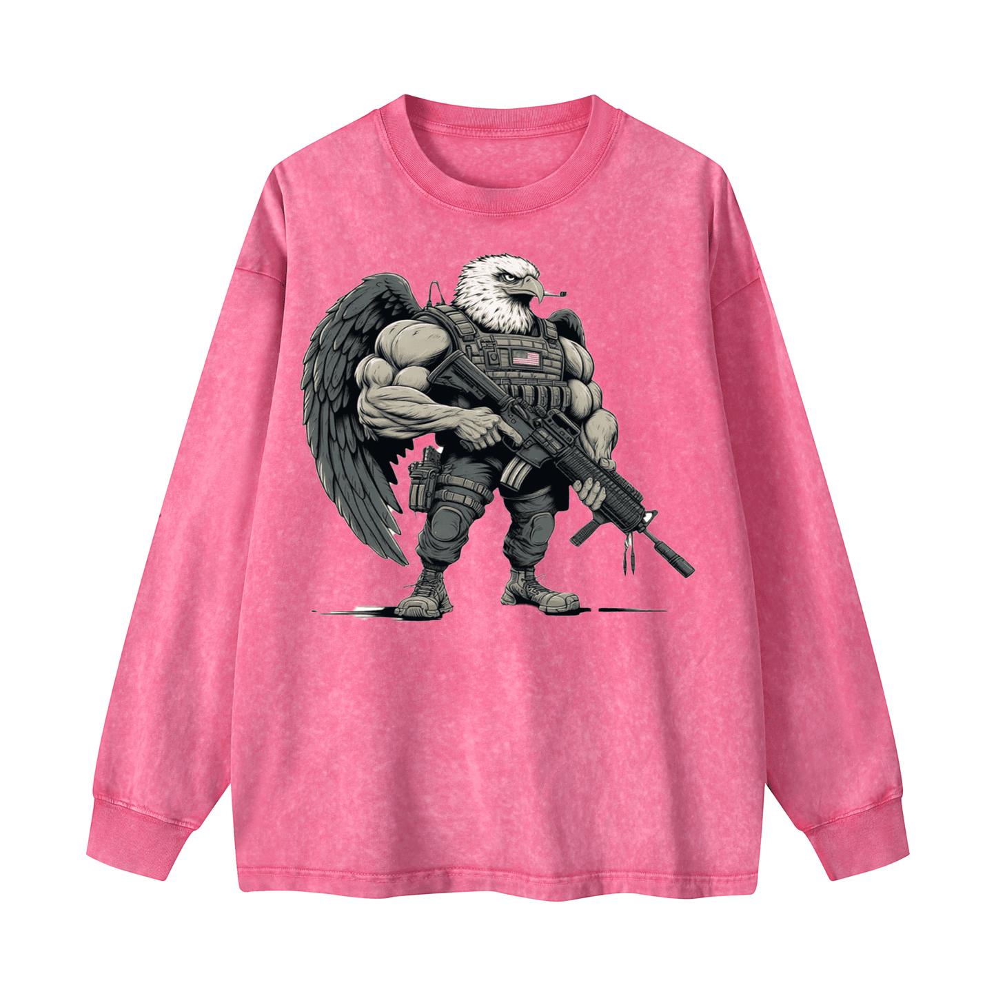 Eagle Warrior Crewneck Long-sleeve Sweatshirt WYYL-03