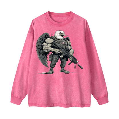 Eagle Warrior Crewneck Long-sleeve Sweatshirt WYYL-03