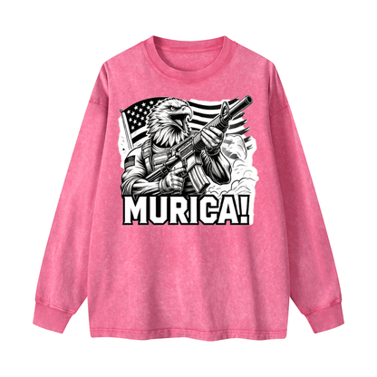 Eagle Warrior Crewneck Long-sleeve Sweatshirt WYYL-03