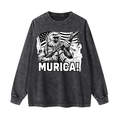 Eagle Warrior Crewneck Long-sleeve Sweatshirt WYYL-03