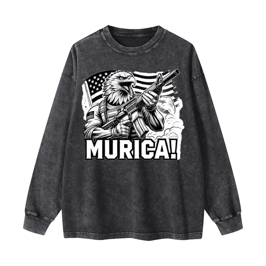 Eagle Warrior Crewneck Long-sleeve Sweatshirt WYYL-03