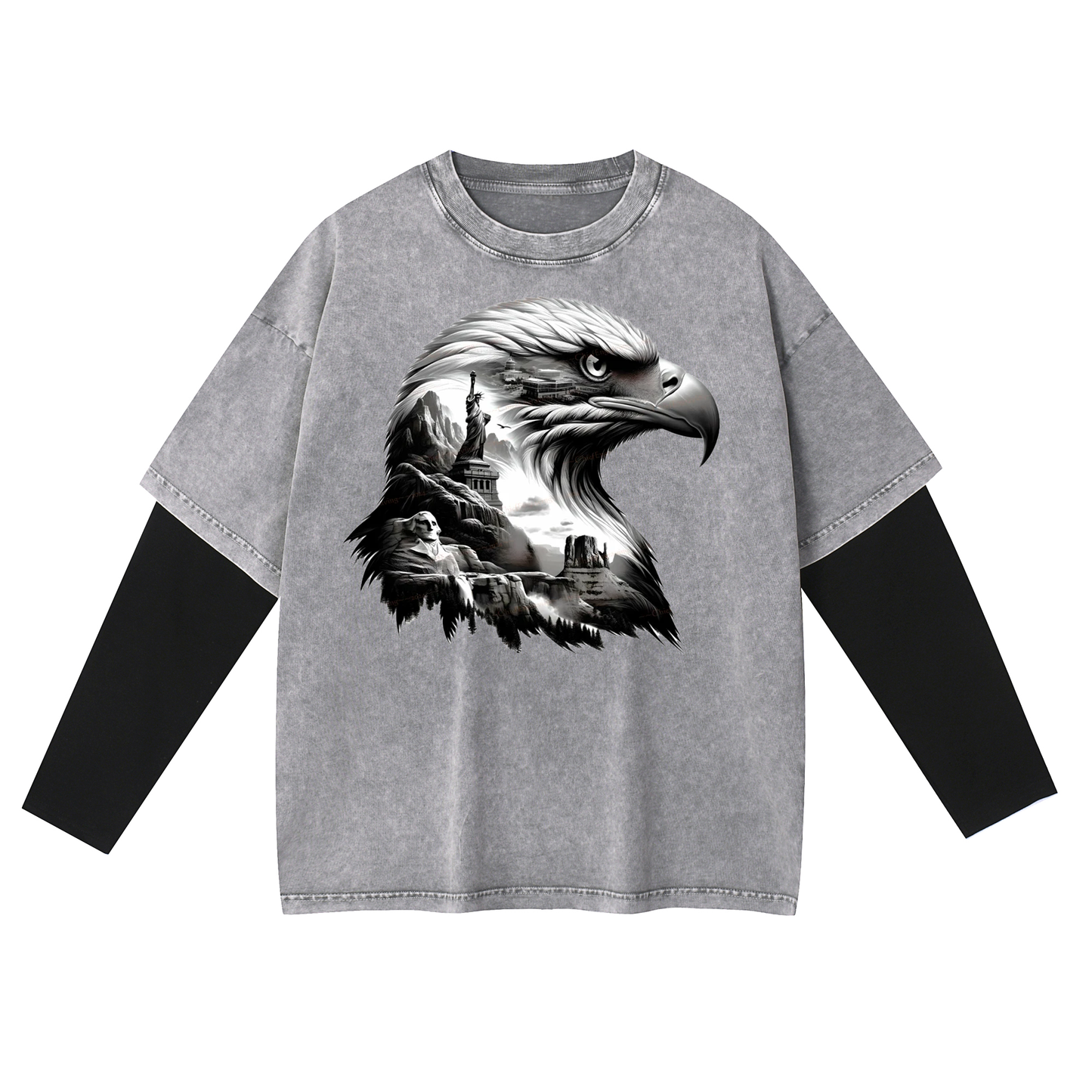 Layered Long T-Shirt X-101