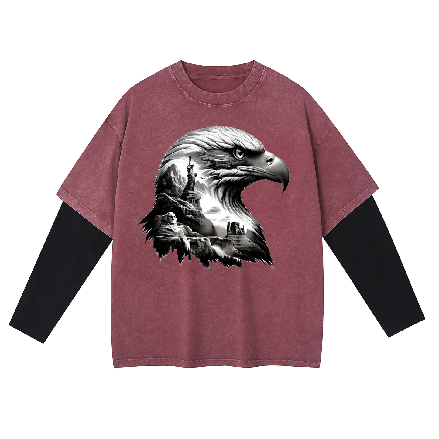 Layered Long T-Shirt X-101