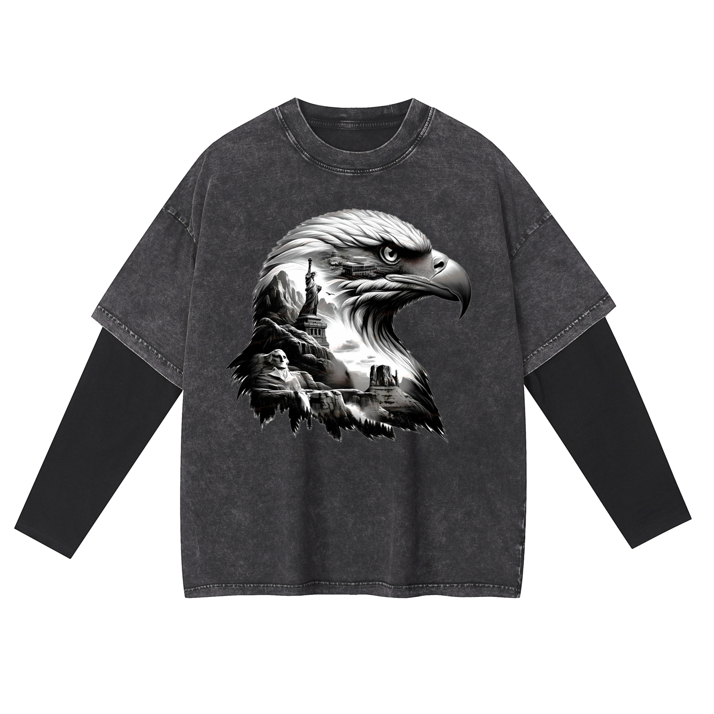 Layered Long T-Shirt X-101