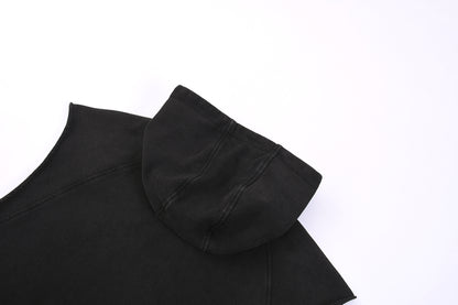 Men's Snowflake Print Hooded Sweatshirt Vest KFMT-12