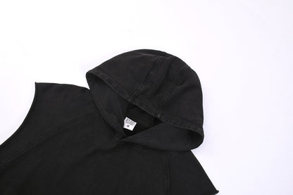 Men's Snowflake Print Hooded Sweatshirt Vest KFMT-12