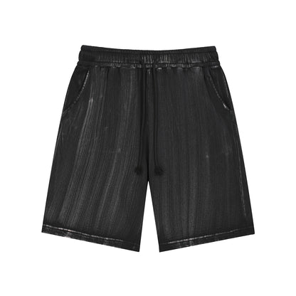 Distressed Wash Shorts L-5577