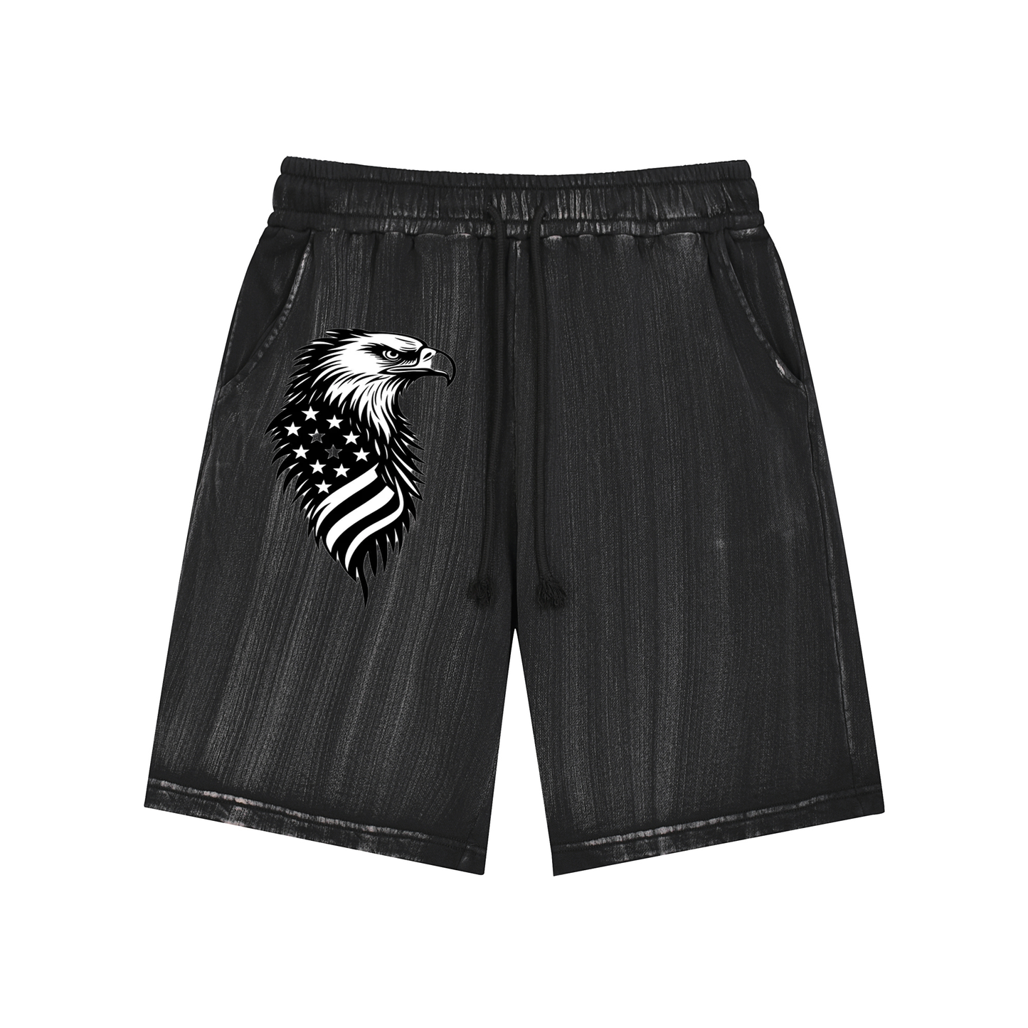 Distressed Wash Shorts L-5577