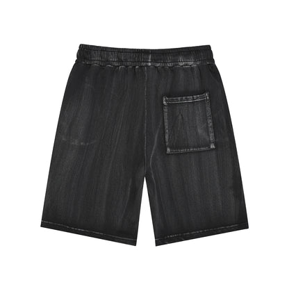 Distressed Wash Shorts L-5577