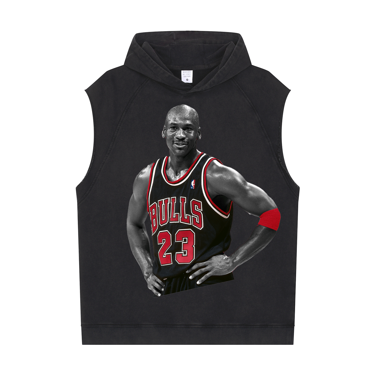 Men's Workout Sleeveless Hoodie ( Michael Jordan)