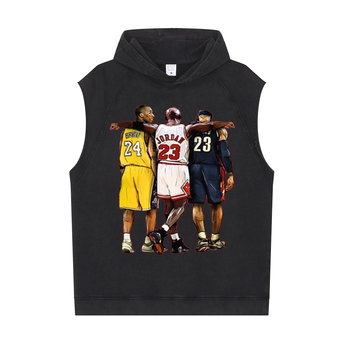 Men's Workout Sleeveless Hoodie ( Kobe Bryant,Michael Jordan,Lebron James)