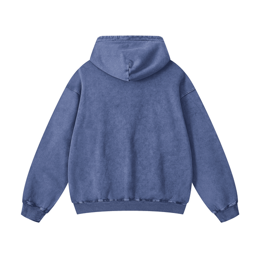 Eagle head wearing sunglasses Acid-Washed Hoodies