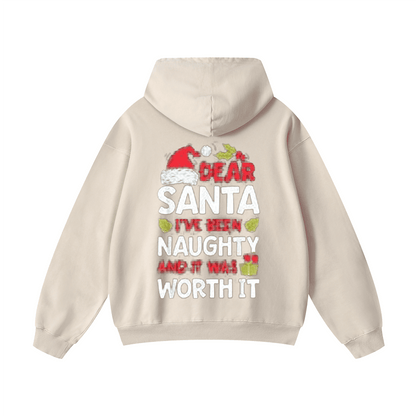 Santa hat, I've been naughty and it was worth it Hoodie
