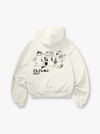 Japanese Bath Cats Line Hoodie