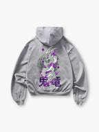 Dragon Purple Floral Hoodie