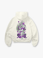 Dragon Purple Floral Hoodie