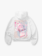 Pink Ramen Cat Japanese Box Noodle Hoodie