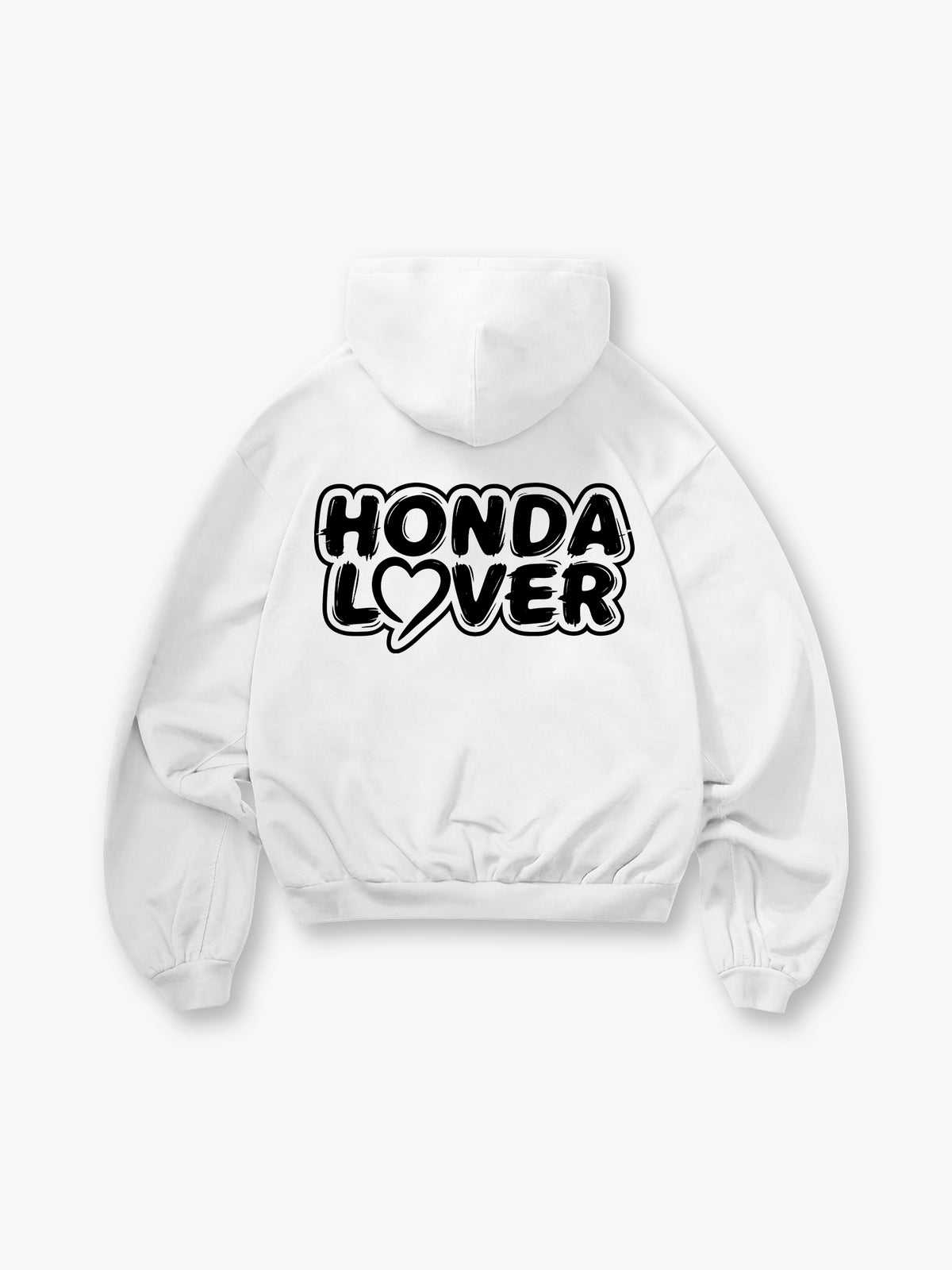 Honda  Heart Text Hoodie