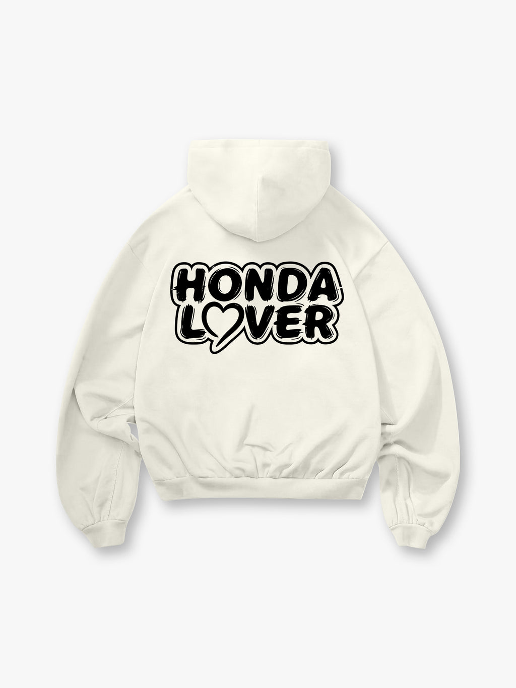 Honda  Heart Text Hoodie