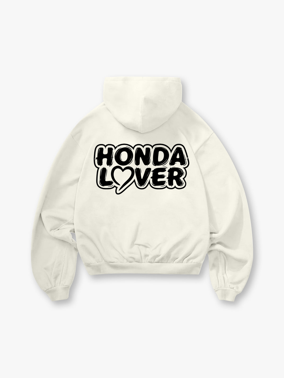 Honda  Heart Text Hoodie