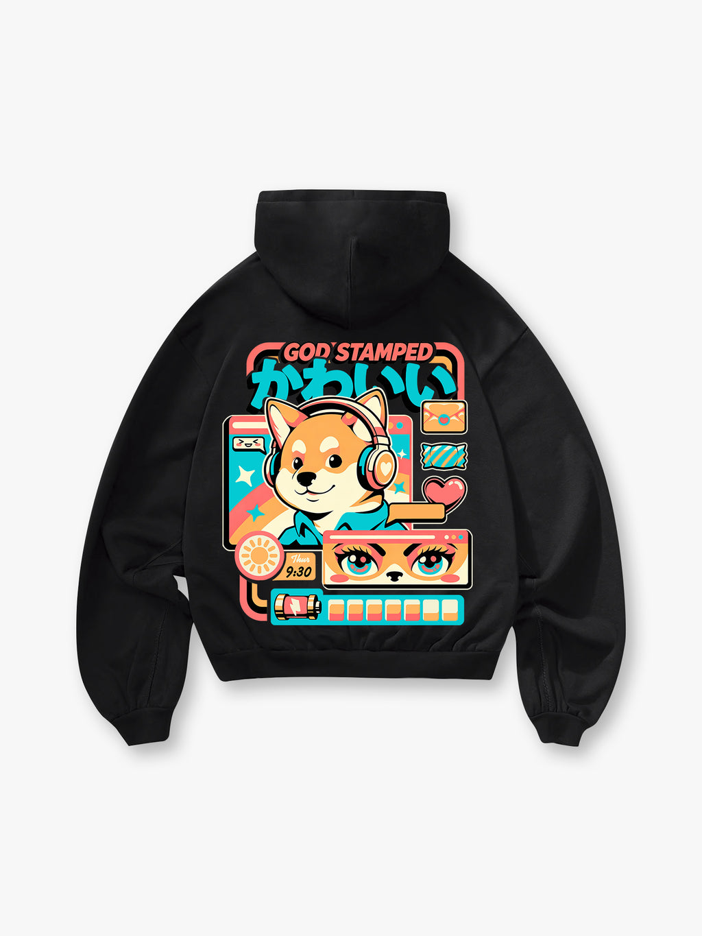 Shiba Headphones Hoodie