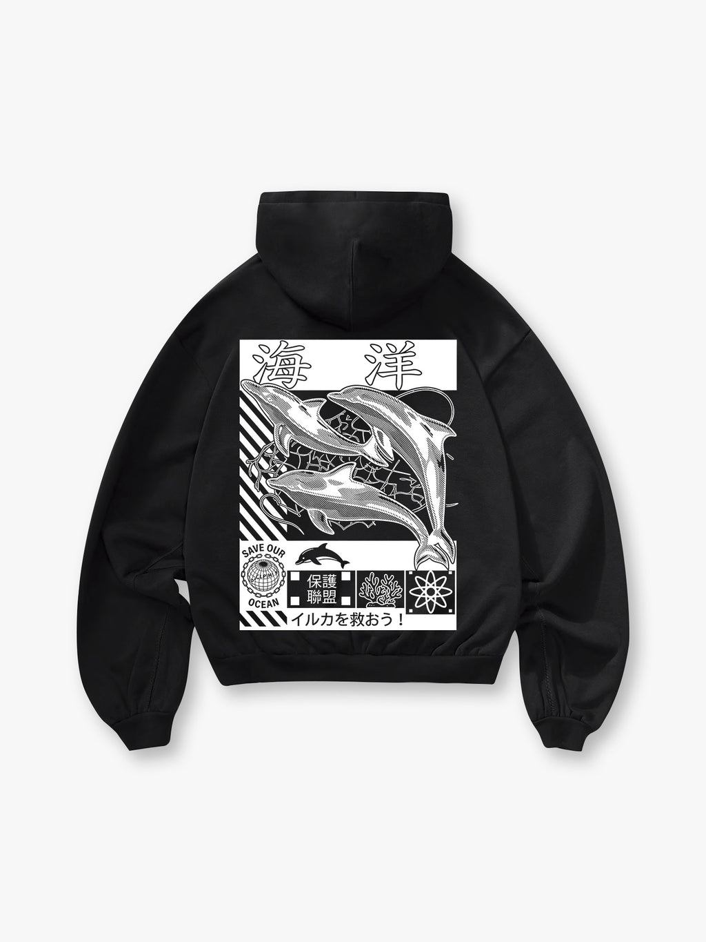 Save Ocean Dolphin Hoodie