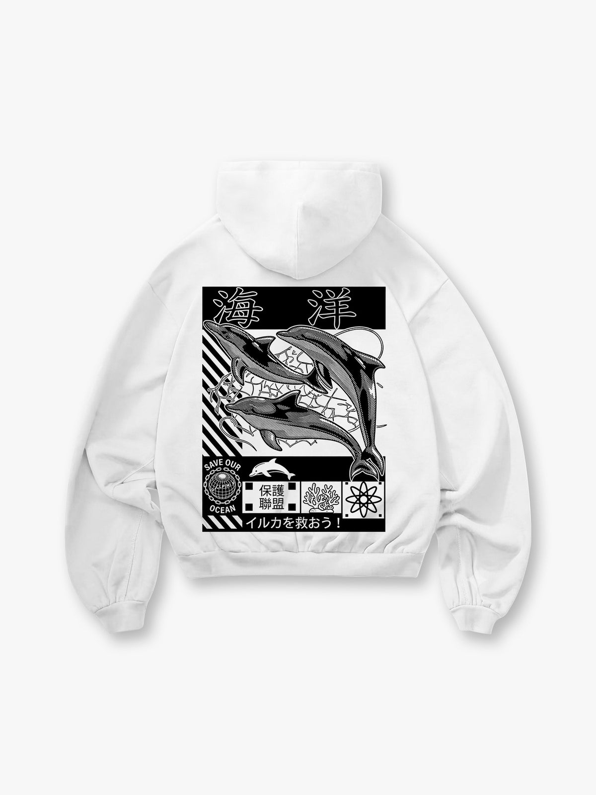 Save Ocean Dolphin Hoodie