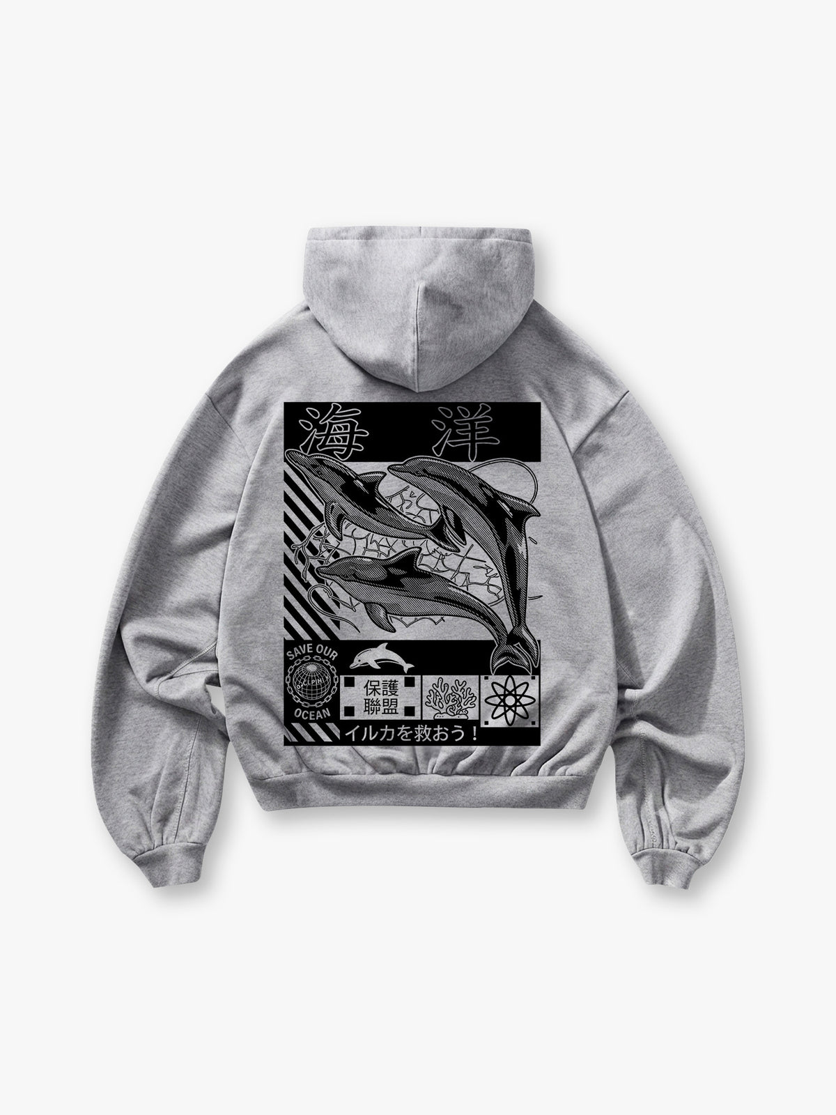 Save Ocean Dolphin Hoodie