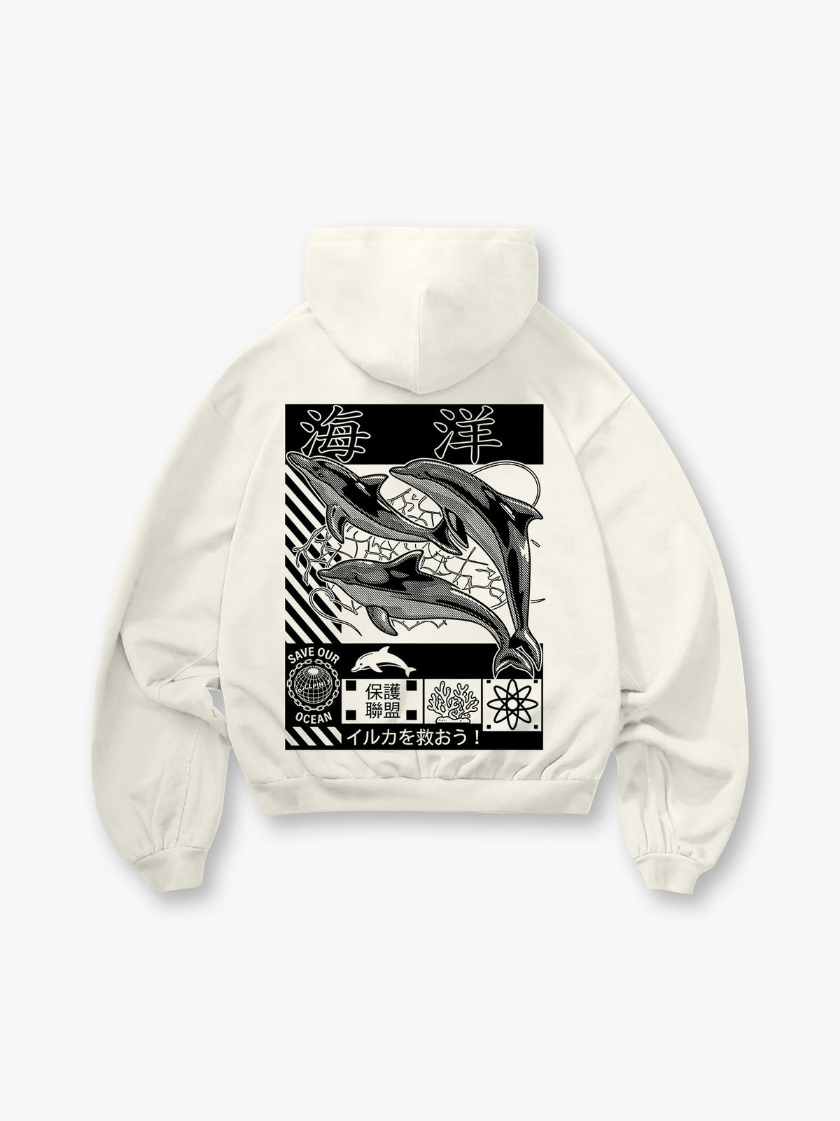 Save Ocean Dolphin Hoodie