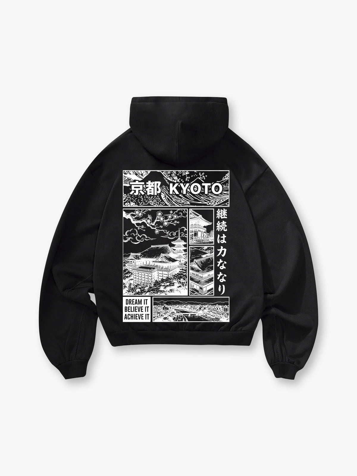 Kyoto Temple Cherry Blossom Hoodie