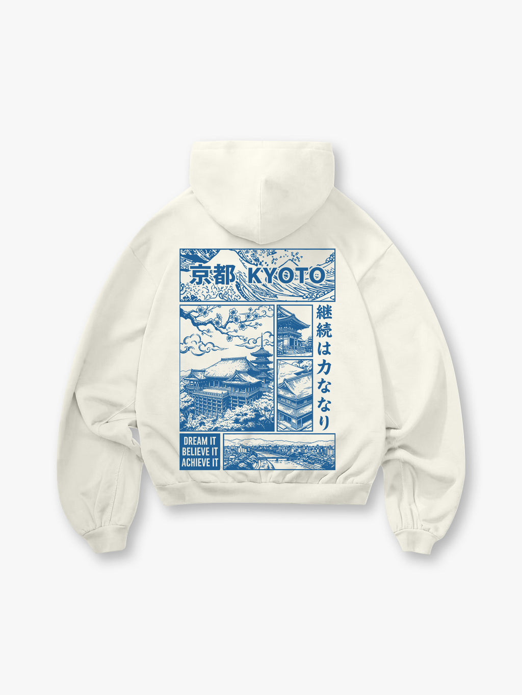 Kyoto Temple Cherry Blossom Hoodie