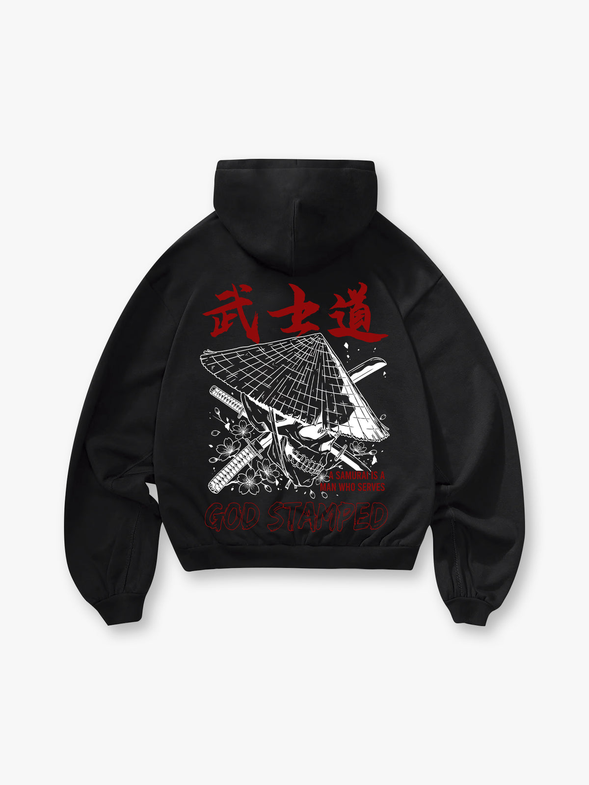 Bushido Samurai Skull Hoodie