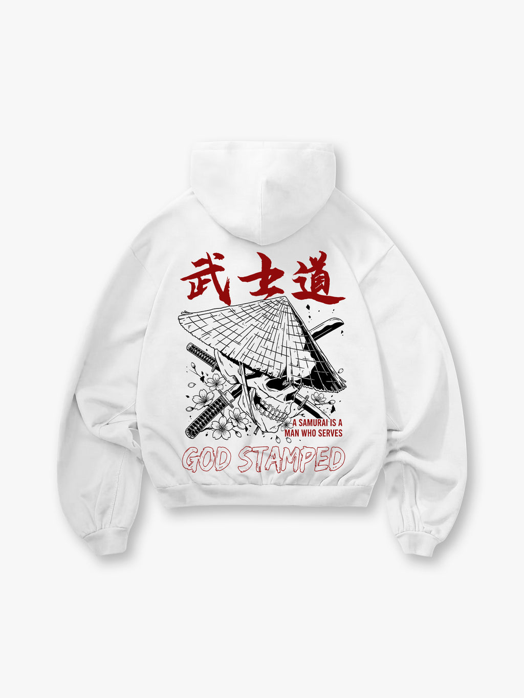 Bushido Samurai Skull Hoodie