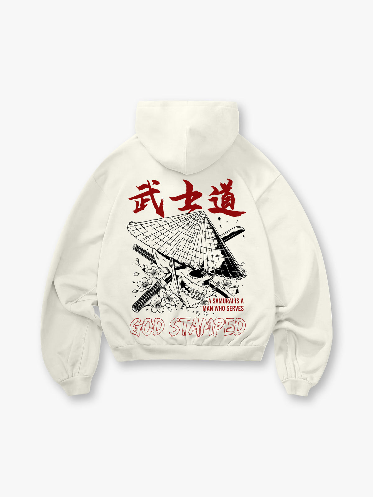 Bushido Samurai Skull Hoodie
