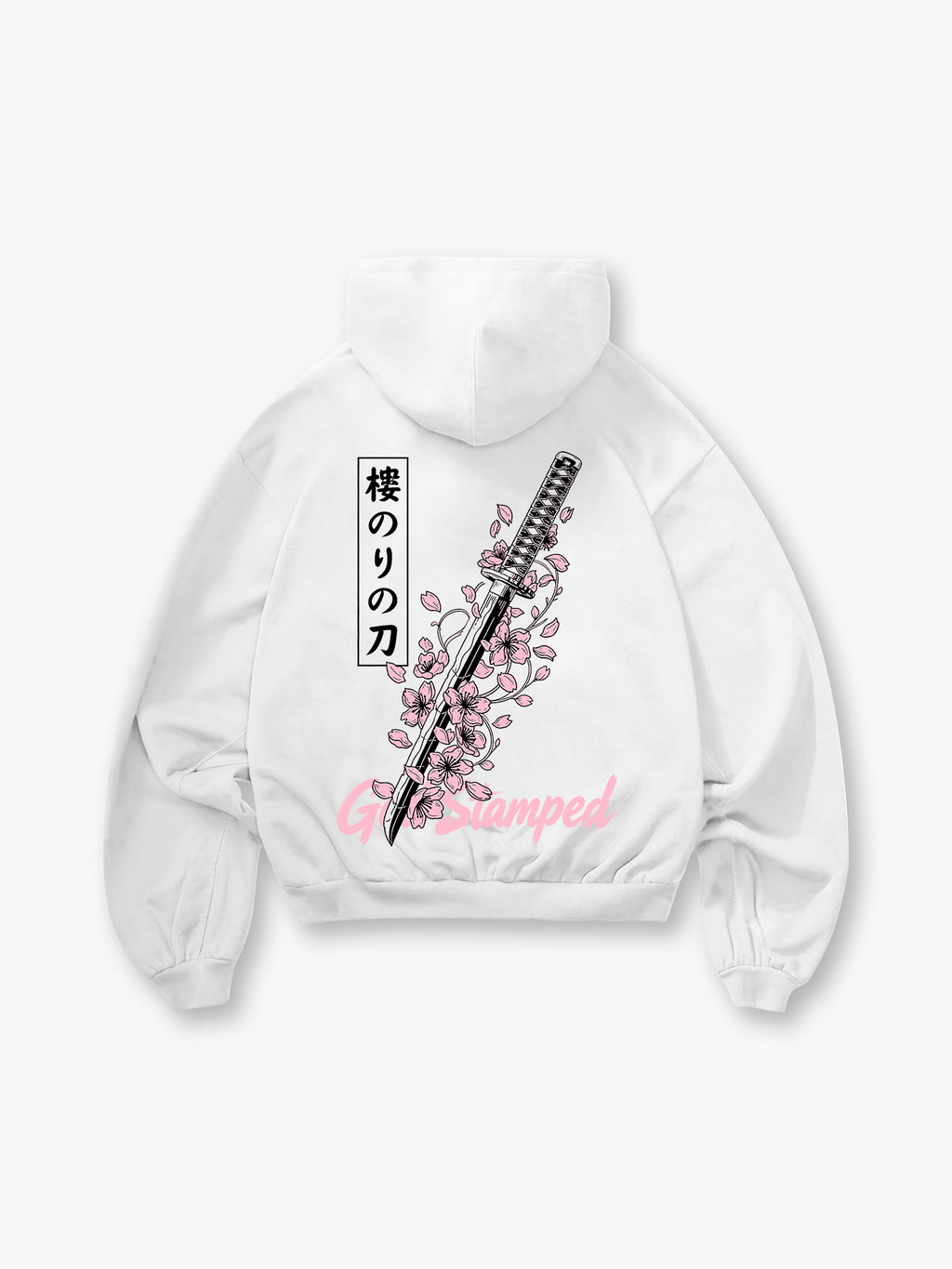 Katana and Cherry Blossom Hoodie