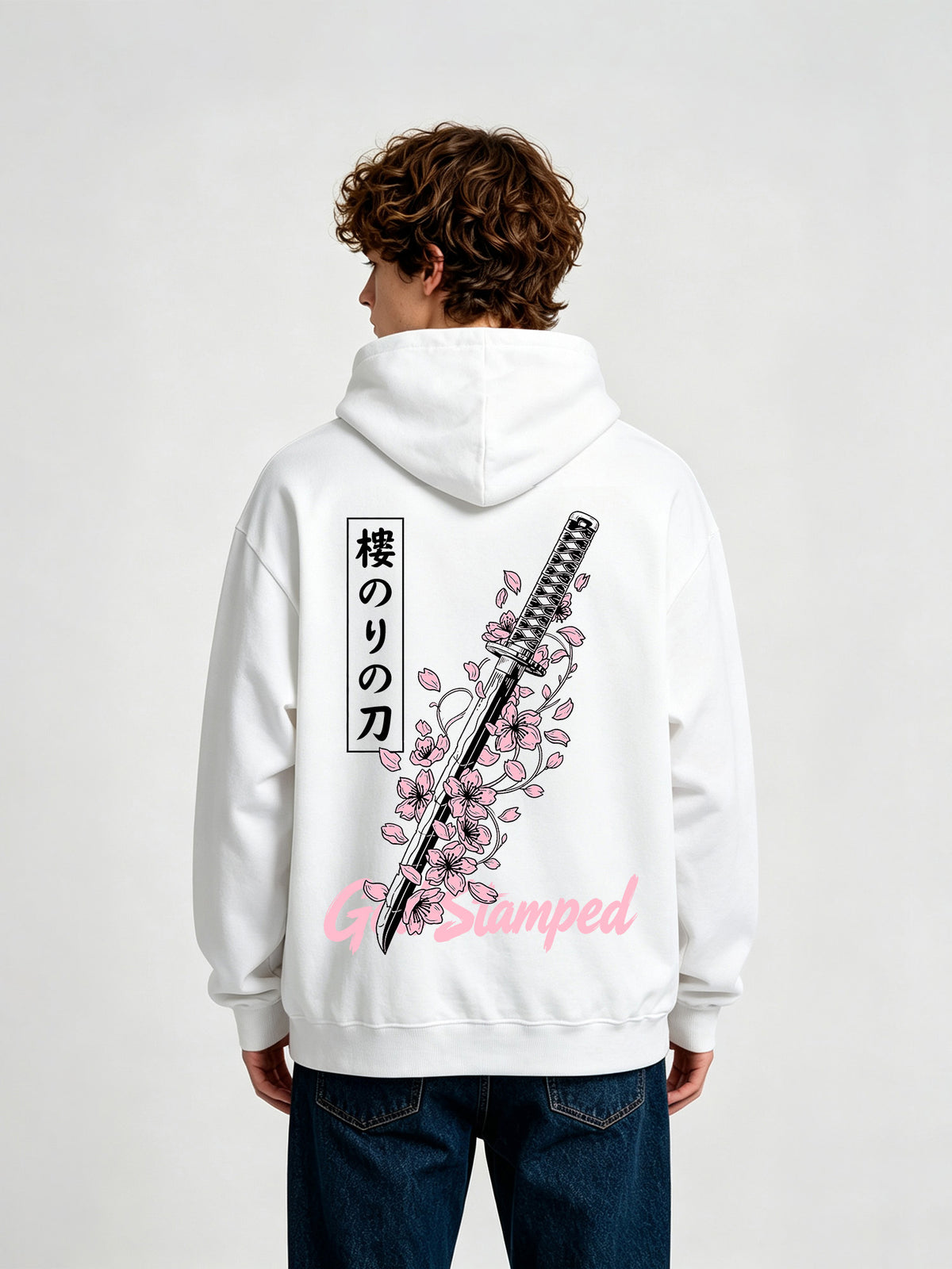 Katana and Cherry Blossom Hoodie