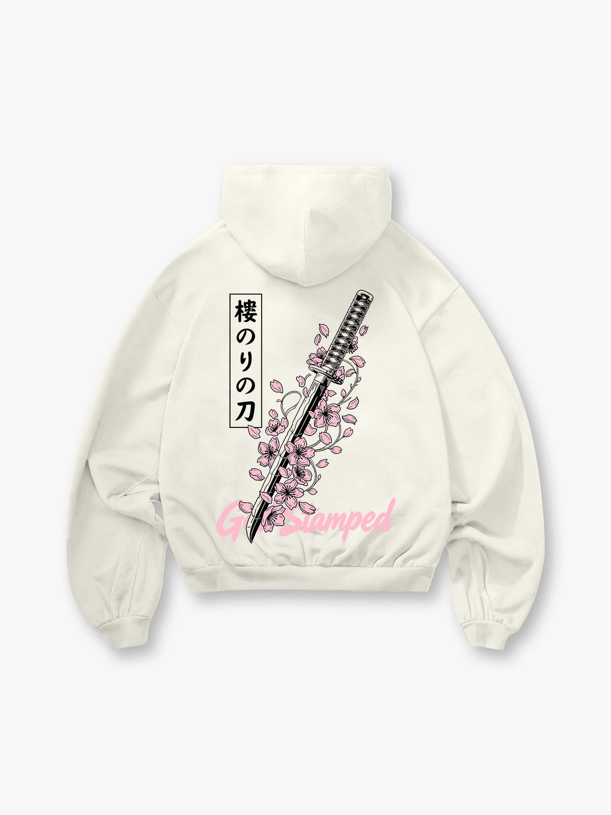 Katana and Cherry Blossom Hoodie